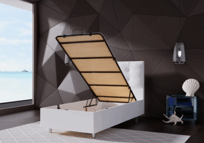 PERL - Lit coffre simili cuir – Image 5