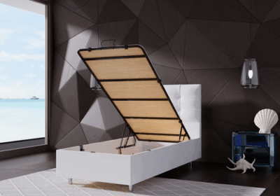 PERL - Lit coffre simili cuir – Image 6