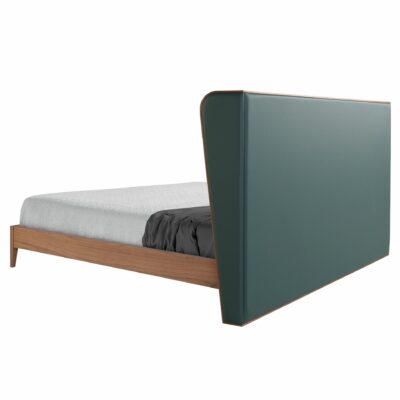 LIT EN SIMILICUIR VERT FONCÉ – Image 3