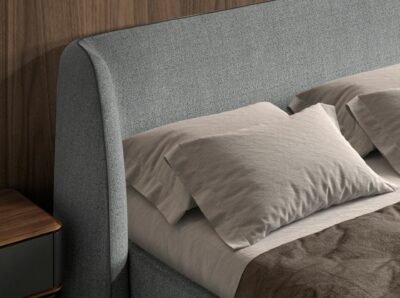 LIT EN TISSU GRIS FONCÉ – Image 6