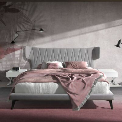 LIT EN TISSU GRIS CLAIR – Image 5