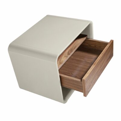 TABLE DE CHEVET NOYER ET BOIS GRIS – Image 2