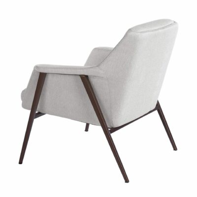 Fauteuil en tissu blanc – Image 4