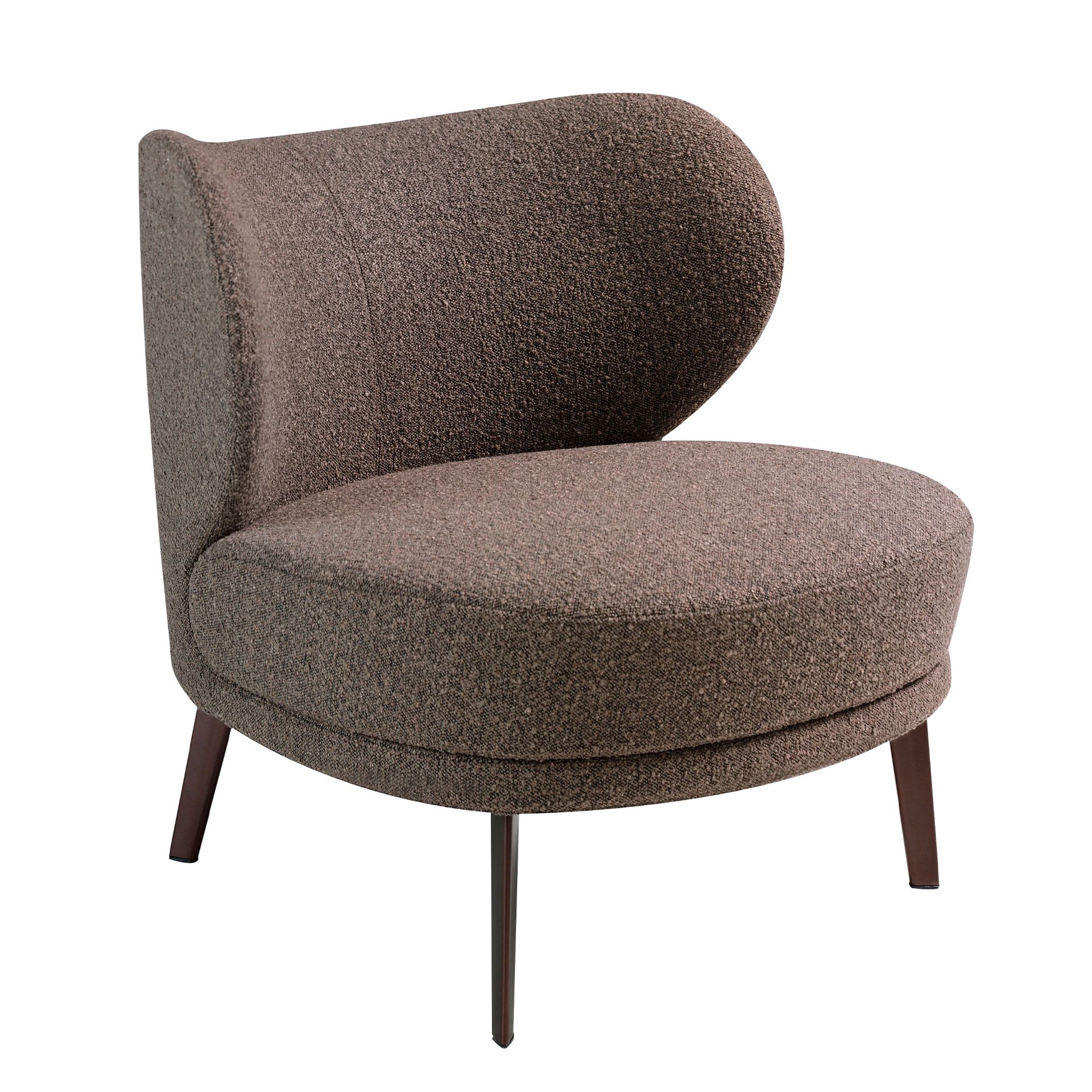 Fauteuil en tissu marron