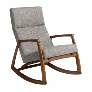 Fauteuil en cuir brun foncé
