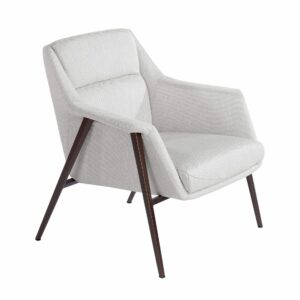 Fauteuil en tissu blanc