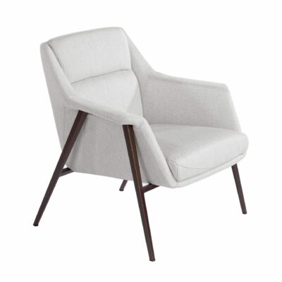 Fauteuil en tissu blanc