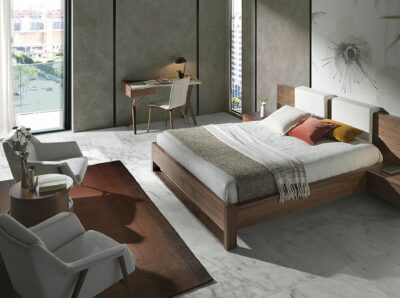 Fauteuil en tissu blanc – Image 3