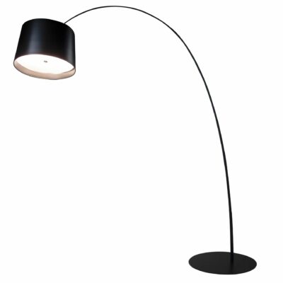Lampadaire réglable en acier noir